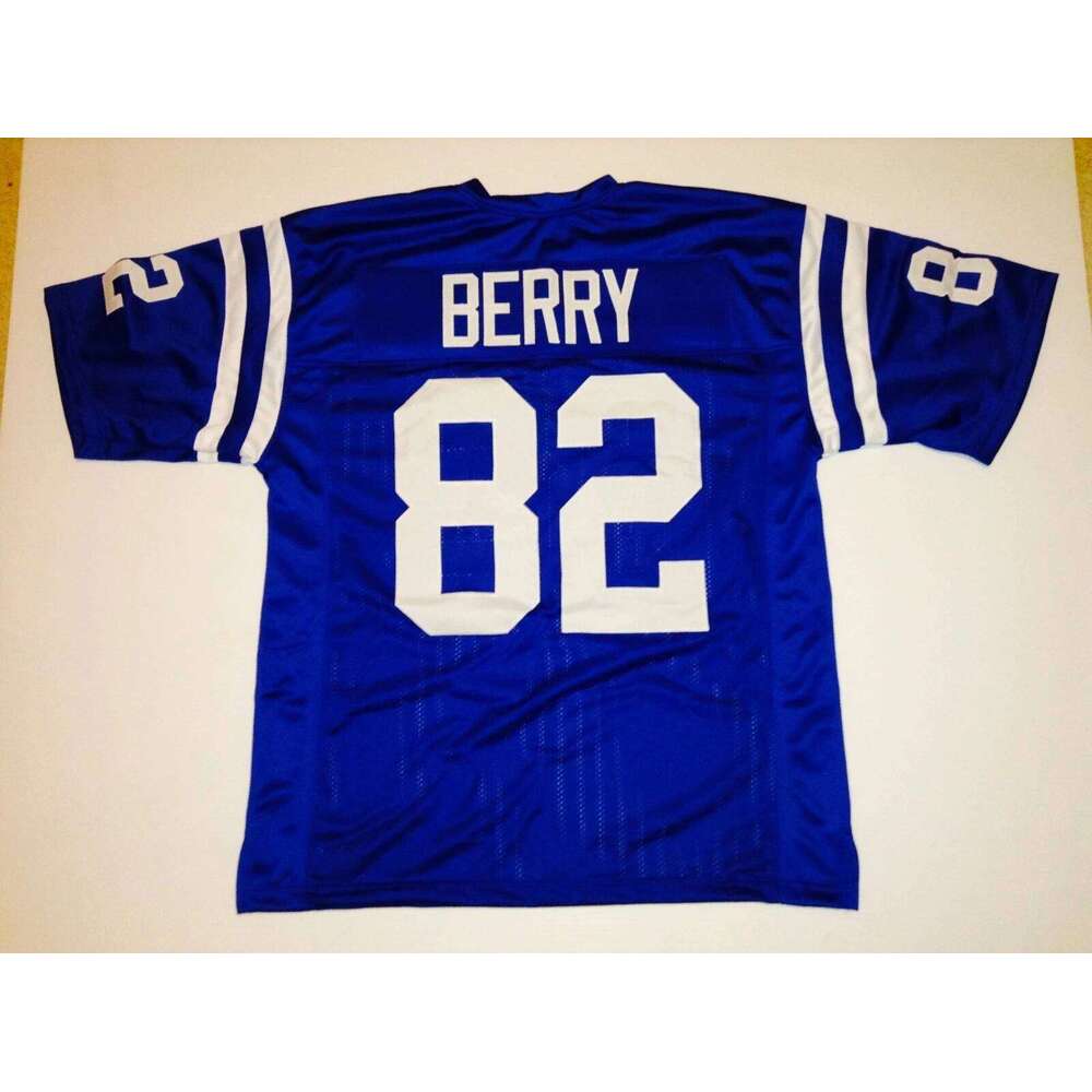 CUSTOM Sewn Stitched Raymond Berry Blue Football Jersey Add any name number size XS-5XL 6XL