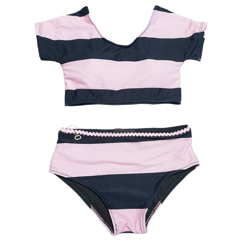 Luxury Women Striped Bikini Summer Beach Swimwear Sexy Crop Tops Briefs Set Designer Bathing Suit Brand Vacation Surfing Diving Swimsuit