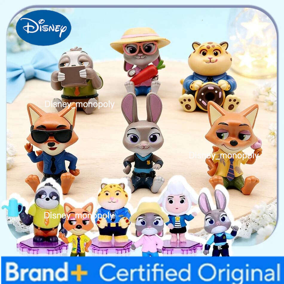 Disney Amazing Zootopia Animals Action Figure Toys Rabbit Judy Hopps Fox Nick Wilde Movie Kids Gift Collection Figures H260105 H260105