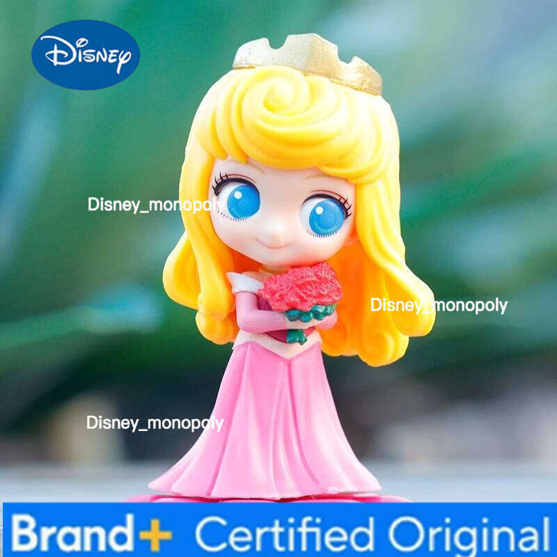 Disney 14 style Princess Q Posket Mermaid Tinker Bell Cinderella Action Figures PVC Model Dolls decor birthday party Kids Toy H260105