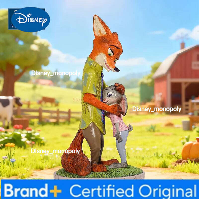 Disney New Genuine Zootopia 2 Figure Nick Wilde Judy Hopps Collection Action Figurine Anime Pvc Model Trend Play Statue Doll Toy H260105 H260105