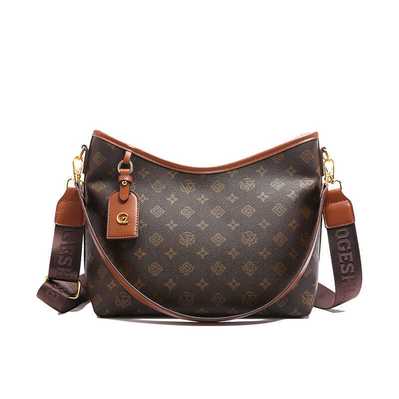 Vintage European and American Floral Print Trendy Single Shoulder 2025 New High-end Casual Commuter Tote Crossbody Women's Bag