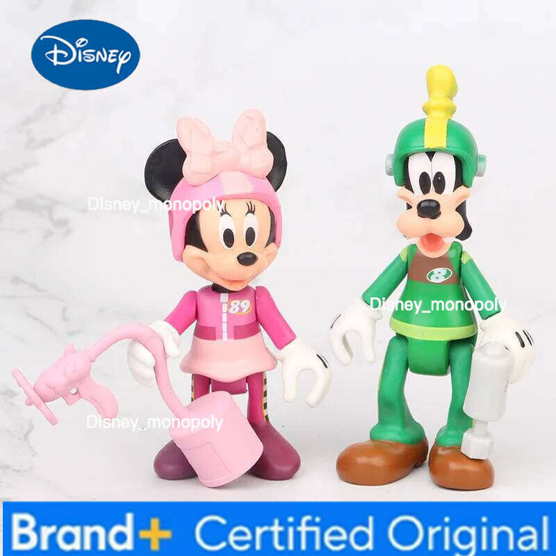 Disney 7Pcs/Set Action Figures Toys Mickey Minnie Mouse Donald Daisy Duck Goofy Pluto Model Dolls Kids Gift H260105