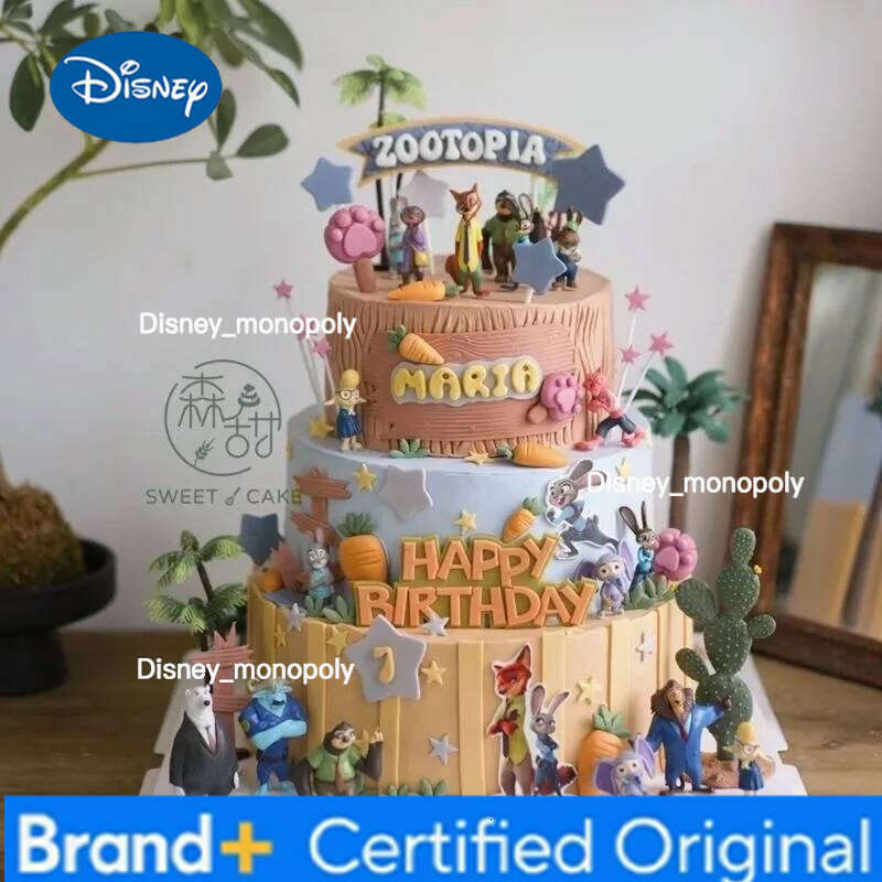 Disney ##12pcs/set Zootopia Animals Action Figure Toys Rabbit Judy Hopps Fox Nick Wilde Movie Kids Gift Collection Figures H260105