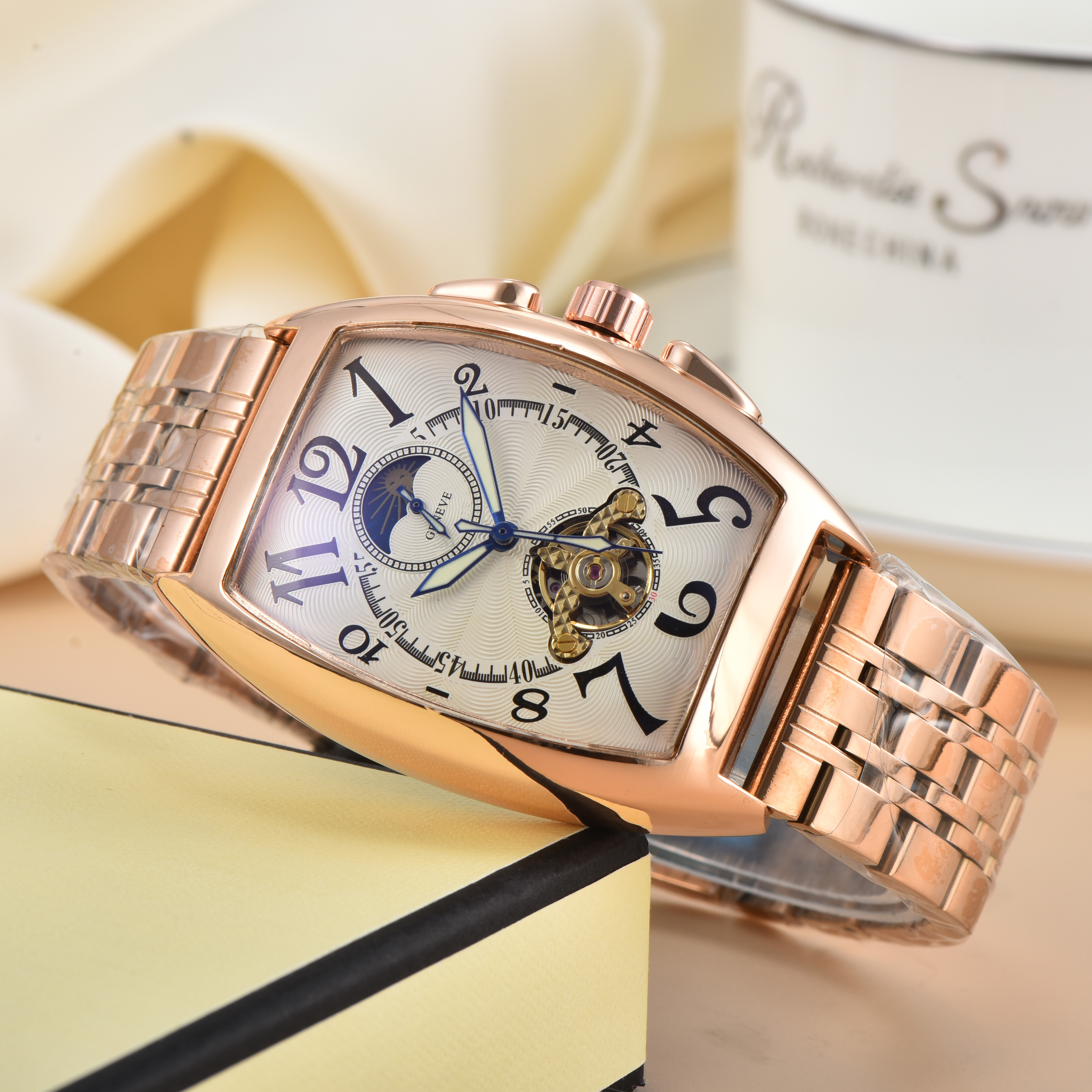 HOT FRANCKity MULLERity Men women Tourbillon Automatic Movement Watch Mens Mechanical Watches Fashion Sports Designer Wristwatches Wristwatch #285