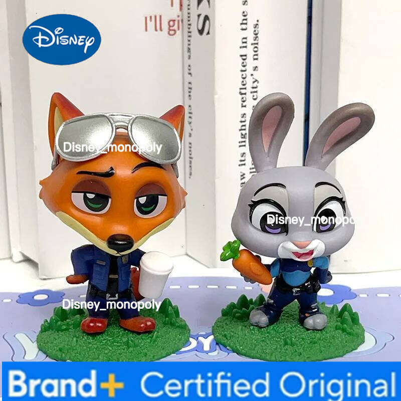 Disney New Crazy Zootopia Fox Nick Rabbit Judy Handmade Surrounding Doll Table Ornament Children's Toy Gift H260105 H260105
