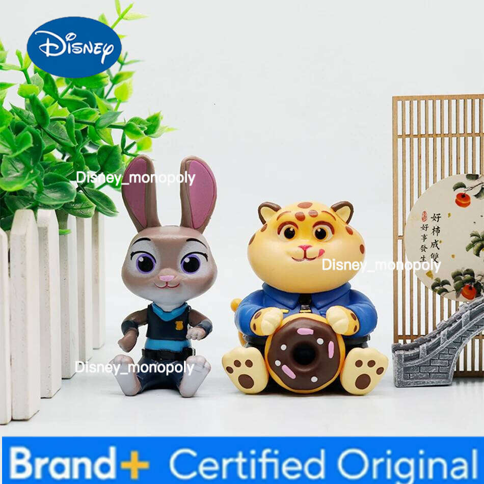 Disney New Zootopia Series Good Sitting Blind Box Figurines Cute Judith Nick Flash Finnick Desktop Ornaments Girl Toys Gifts H260105
