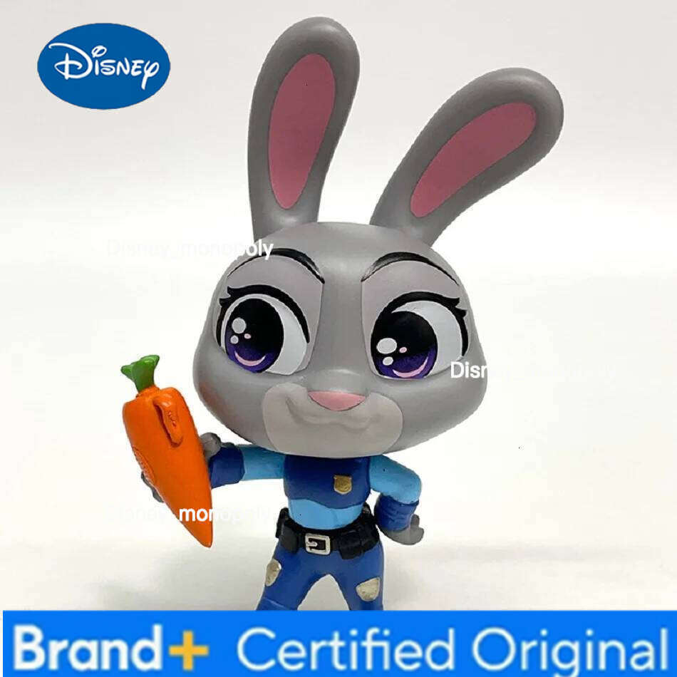Disney 2pcs/set Zootopia Judy Rabbit Nick Fox Model Cute Cartoon Anime Movie peripheral toys For Christmas Girls H260105 H260105