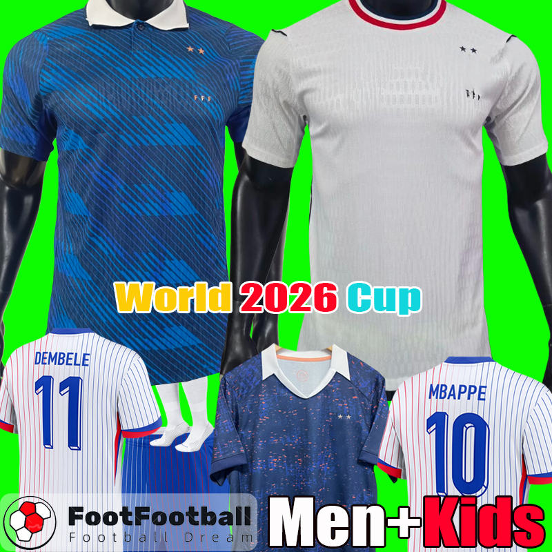 S-4XL French 2026 GIROUD MBAPPE GRIEZMANN SALIBA football shirt Soccer Jerseys PAVARD KANTE Maillot De Foot Equipe Maillots Kids Kit Men Football Kit