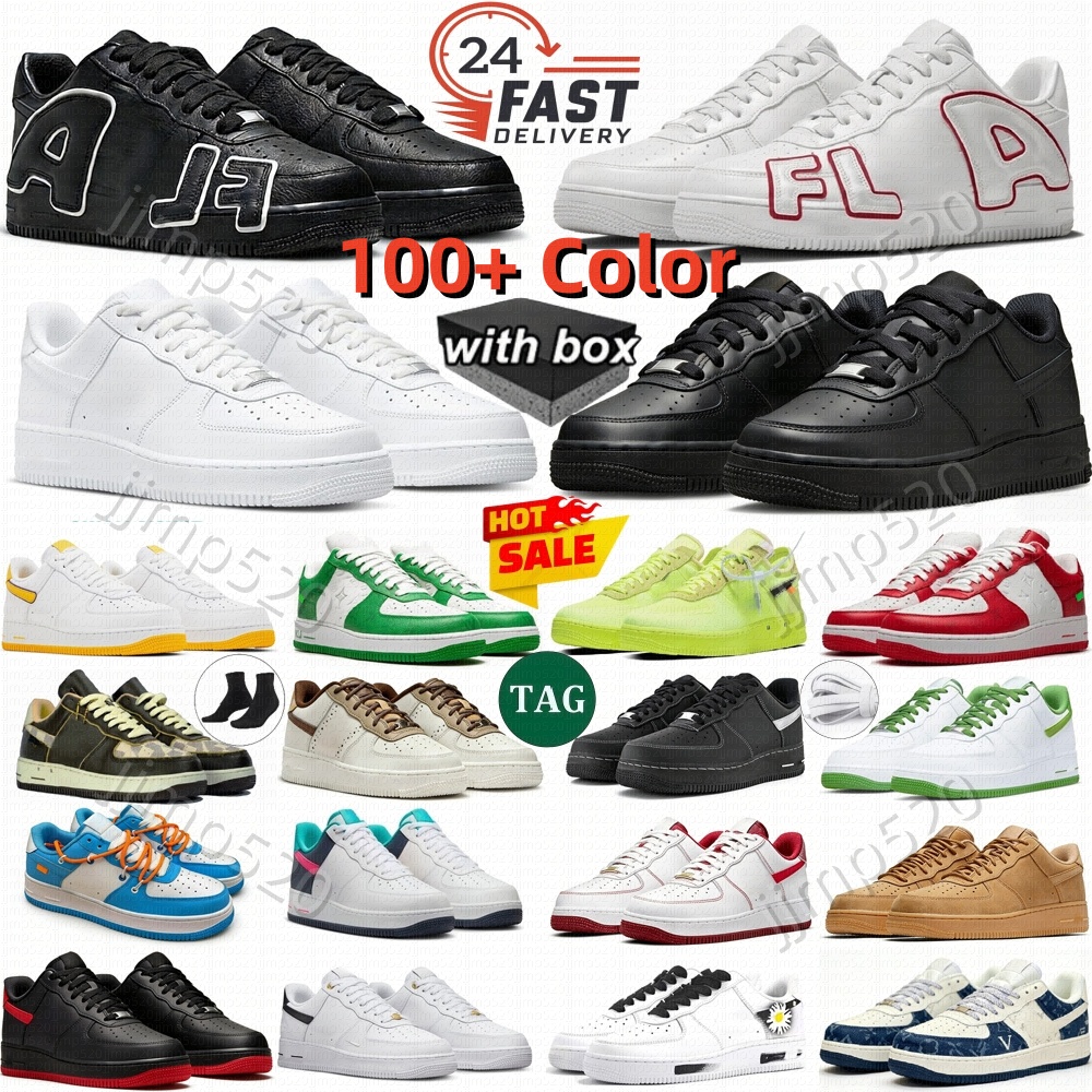 Designer Shoes One af1s 2026 Casual Running Sneakers Classic 1 Triple White Black Red Wheat Panda Utility Starstruck White Ice Outdoor Sports Runners 