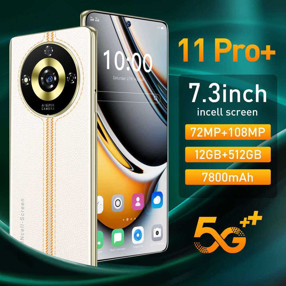 Famous brand 11 Pro+cross-border smartphone 7.3-inch incell screen 512g Android phone source manufacturer (explosive model) CKS