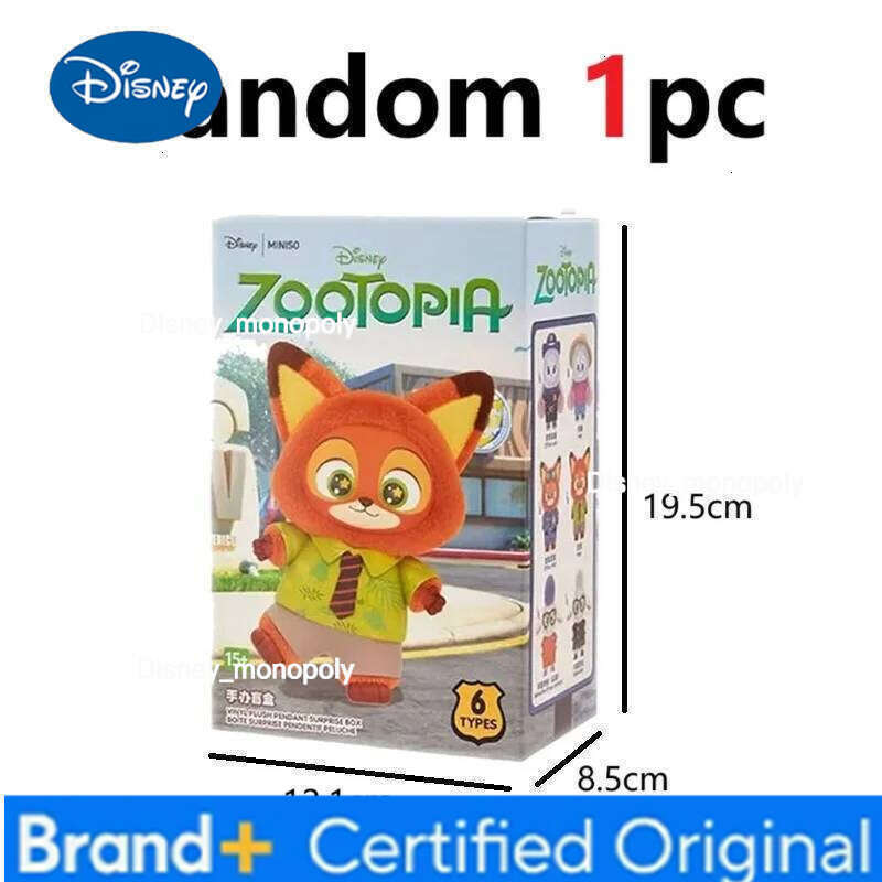 Disney Zootopia 2 Blind Christmas Cute Nick Judy Action Figure Plush Vinyl Doll Mystery Box Anime Figures Cartoon Collection H260105 H260105