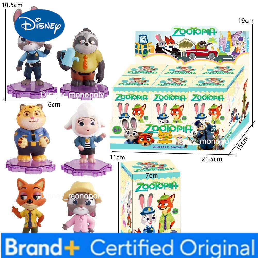 Disney Zootopia 2 Animated Figures Set - Judy Hopps & Nick Wilde Desktop Toys with Movable Parts, Gift for Collectors Display H260105 H260105