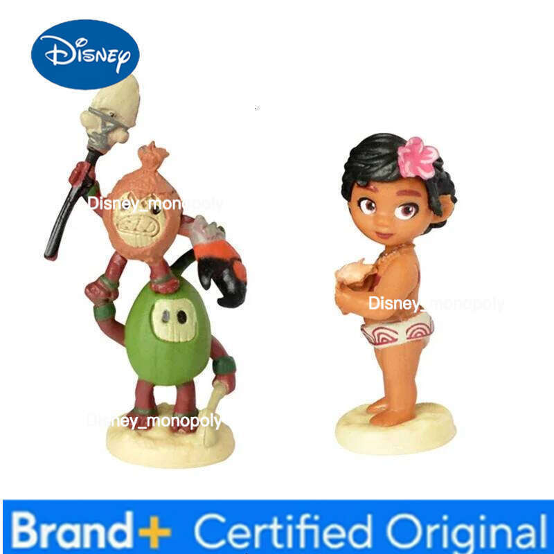 Disney 10pcs/set Cartoon Moana Princess Legend Vaiana Maui Chief Tui Tala Heihei Pua Action Figure Decor Toys for Kids Birthday Gift H260105