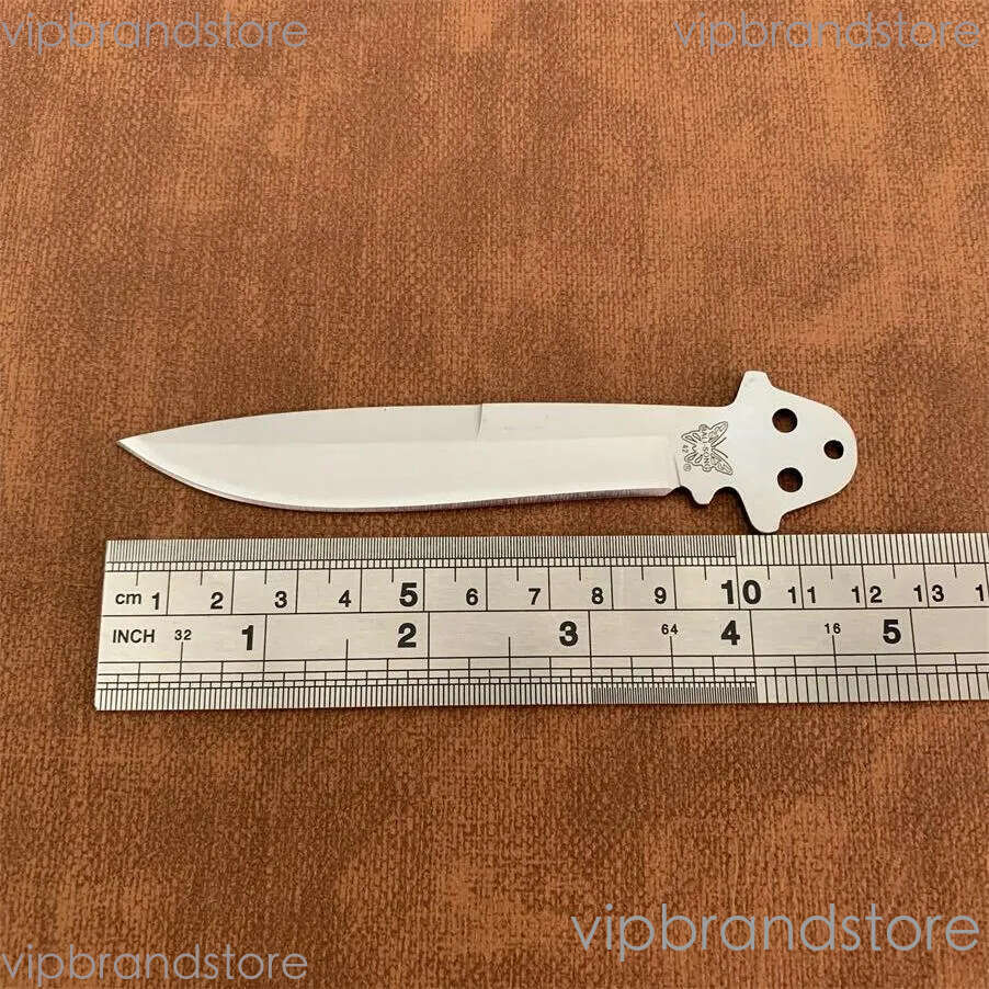 8Models BM42 Trainer Free-swinging Knife 3.74 fixed blade knife 440C Plain Blade, Stainless steel Handles For BM40 BM41 BM43 BM46 BM47 BM49