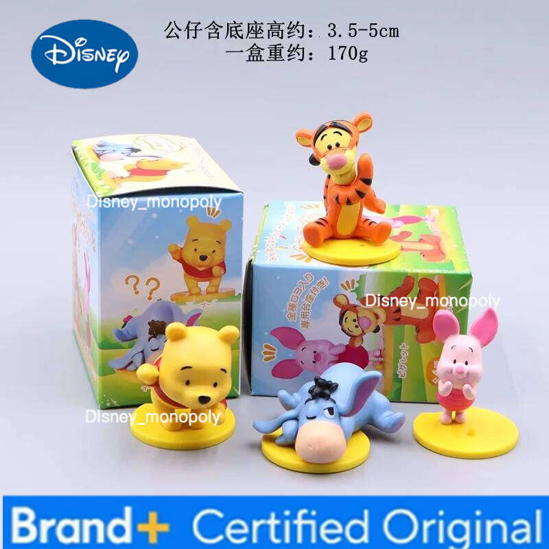 Disney 4pcs/Set Kawaii Winnie The Pooh Piglet Tigger Eeyore Anime Action Figures Toy Cartoon Collection Doll Model For Kids Gift H260105 H260105