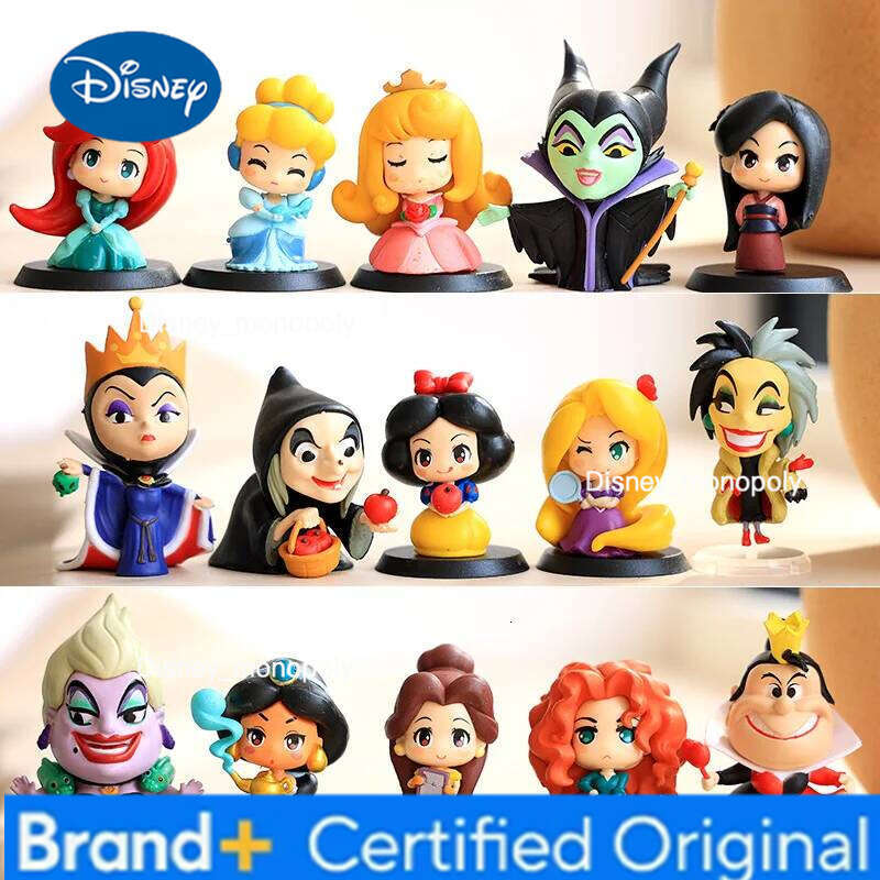 Disney 9pcs 6pcs Movie Maleficent Petit Villains Descendants 2 Cruella De Vil Queen Action Figure Model Gift Toys For Childre H260105 H260105