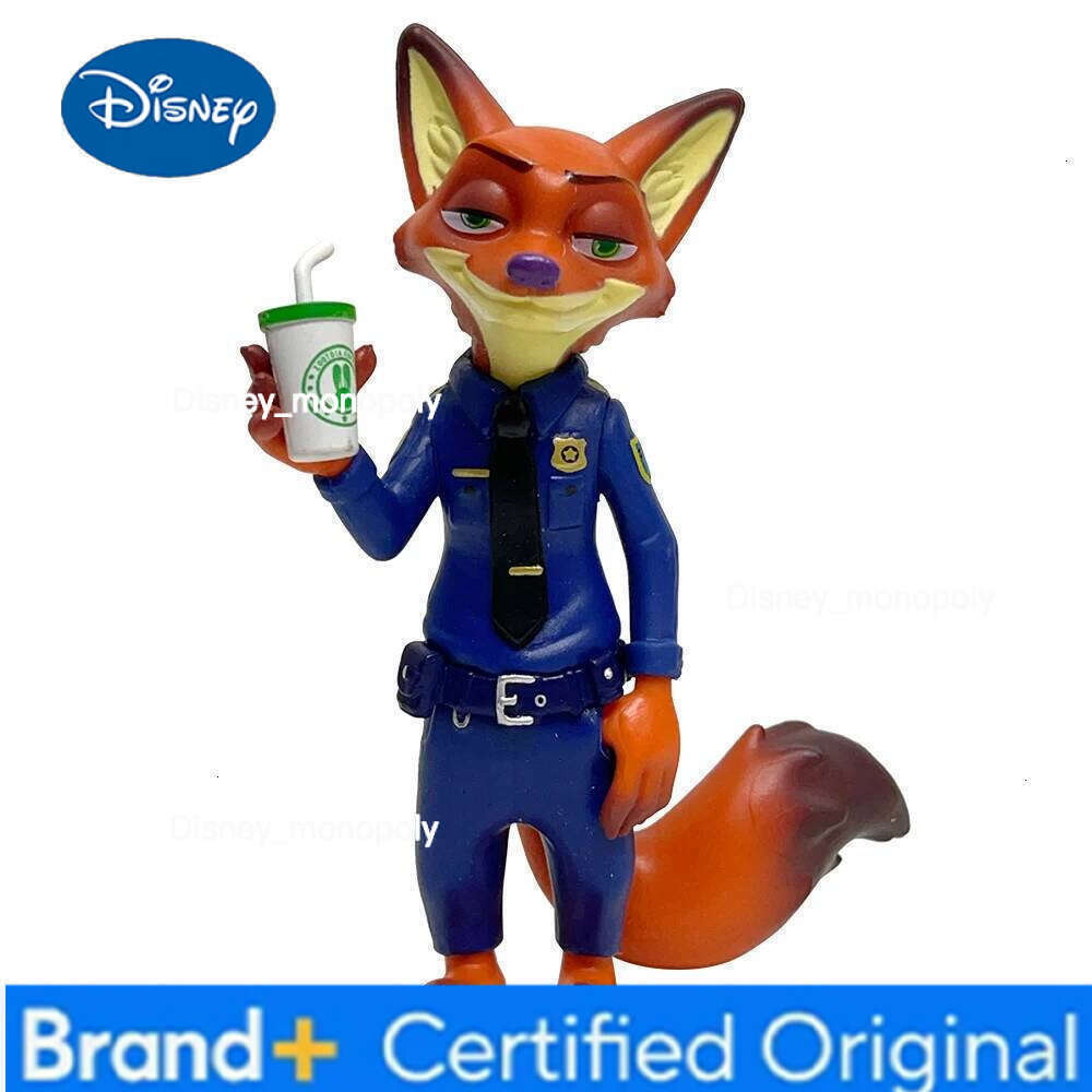Disney Anime Creativity 6pcs Zootopia2 Figure Toys Cartoon Computer Car Ornament DIY Collectable Model Christmas Gift For Girl H260105 H260105
