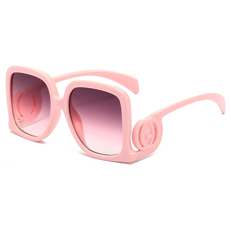 New Fashion Square Large Frame Personality European and American Runway Luxury High-end Ins Internet Celebrity Same Style Sunglasses Trend
