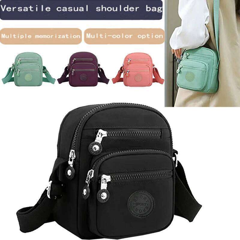 Multi-Color Mini Crossbody Bag, Versatile Casual, Multi-Compartment, Daily Commuting, Fashionable & Practical