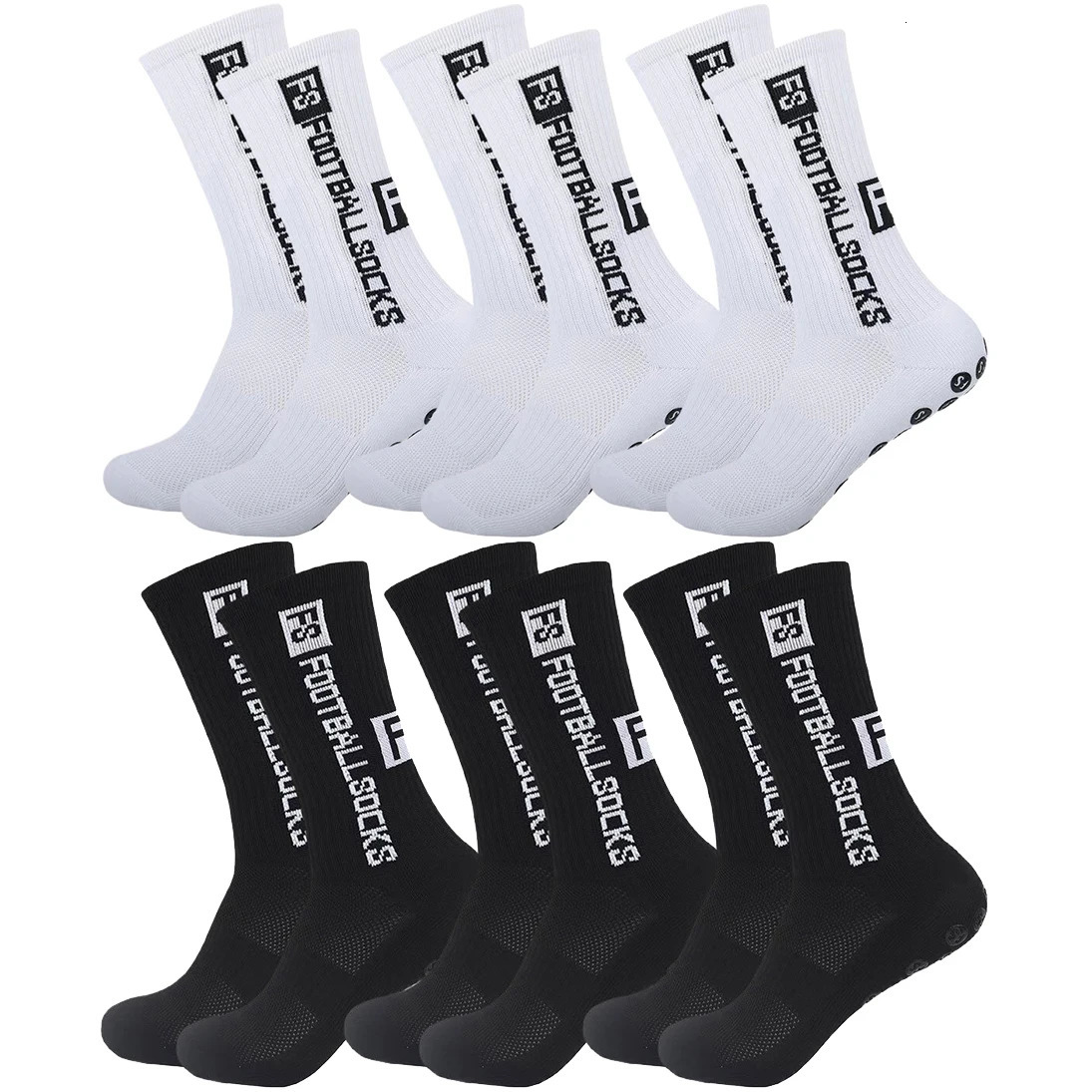 6Pairs Non Slip Grip Socks for Men Women Football Basketball Baseball Rugby Soccer Cycling Running Hiking Tennis Skateboard 251231