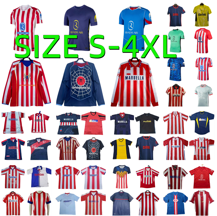 24 25 26 Atletico MadridsS J.ALVAREZ soccer jersey 2025 2026 KOKE CORREA F.TORRES 94 95 96 97 98 99 00 04 05 11 12 13 14 15 16 17 GRIEZMANN Simeone ALEX B. vintage football shirt