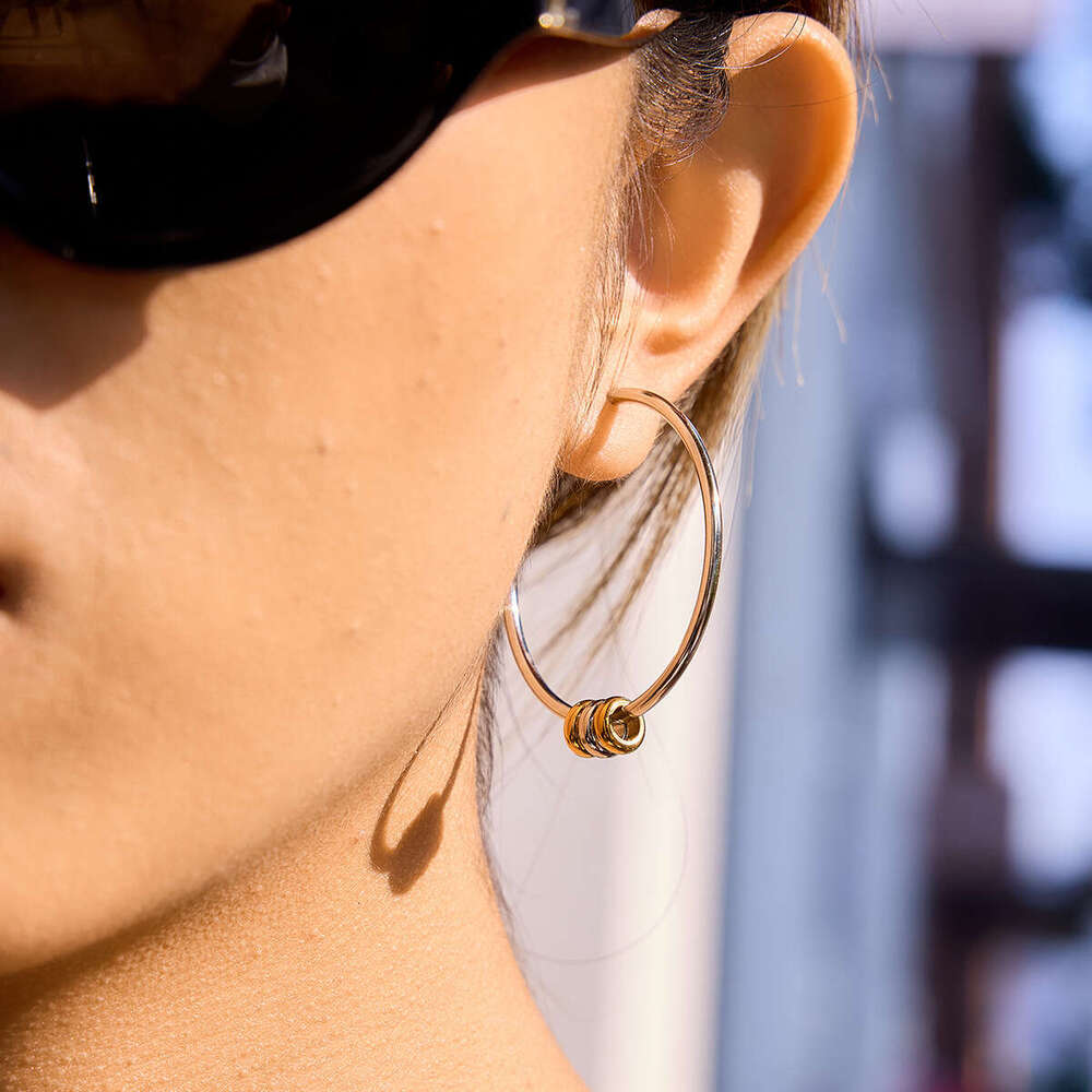 1 Stainless Earrings Luxury earring High end Feel Hoop Earrings Ins Style Titanium Steel Jewelry gift