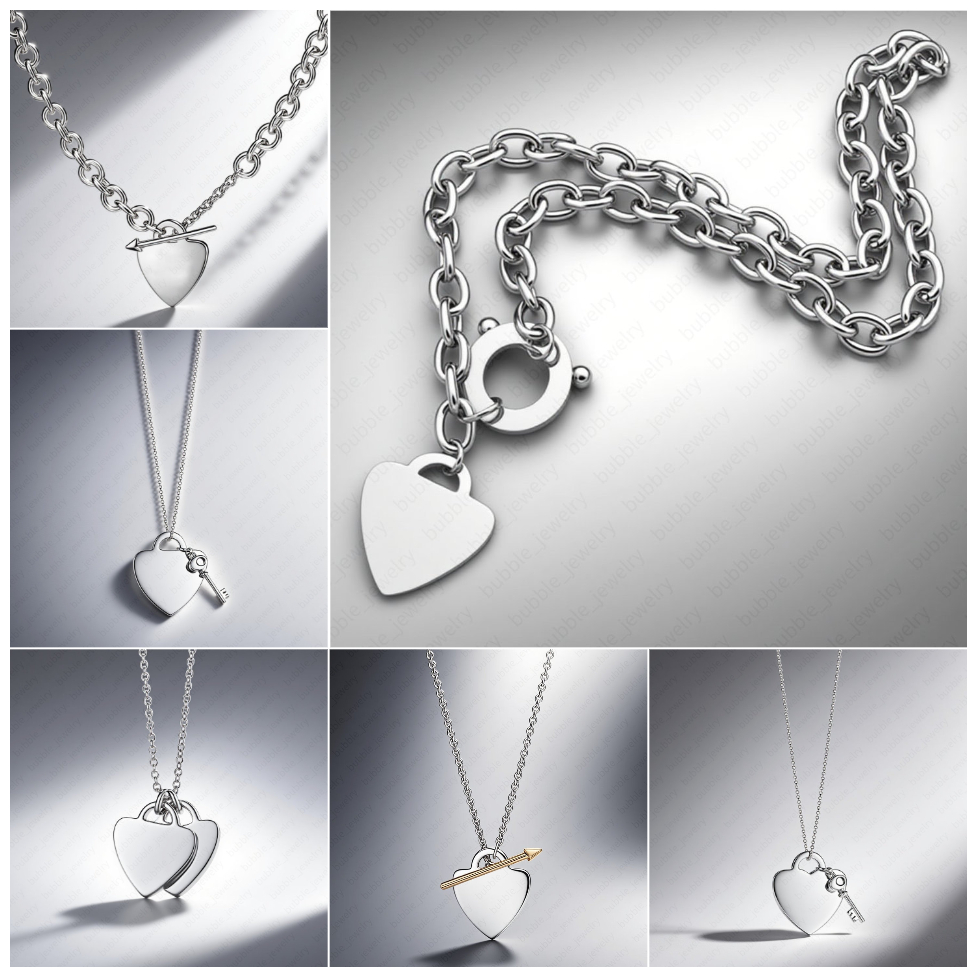designer necklace for woman heart necklace luxury jewelry Gothic 925 sterling silver chains top quality chain heart necklace charm pendant designer heart chic gift