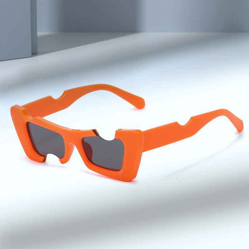 New Fashion Avant-Garde Personality Street Trendy Brand Hip-Hop European and American Runway Ins Internet Celebrity Same Style Sunglasses Trend