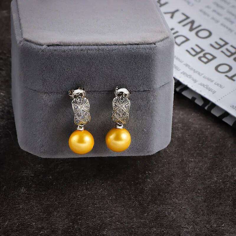 New French Mitation Pearl Earrings for Women Personality Daily Accessories Party 925 Sterling Silver Jewelry Birthday Gifts
