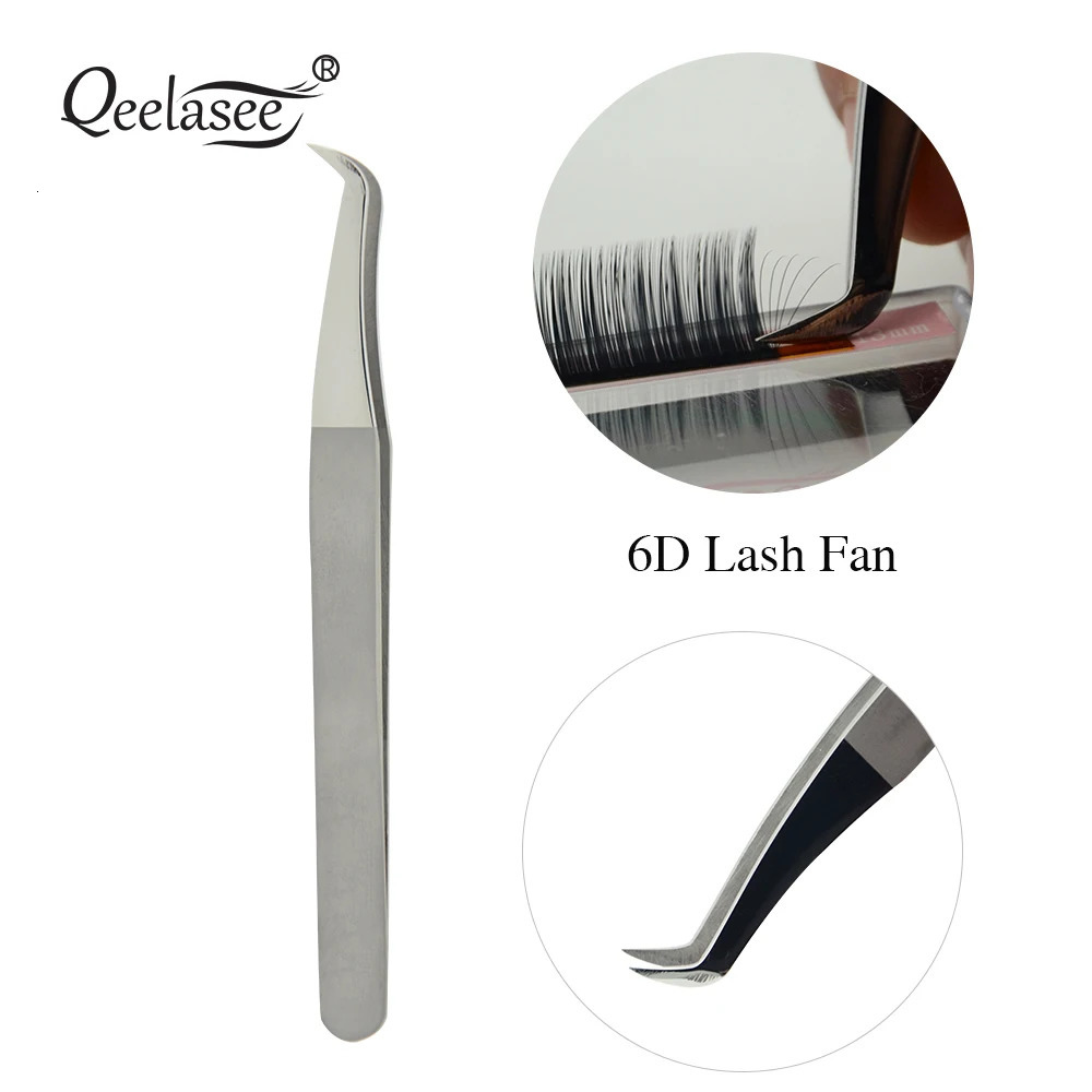 Qeelasee AS09 Lash Tweezer No Volume Eyelash Extension Professional Stainless Steel Eyelash Tweezers Makeup Tool Tweezers 251231