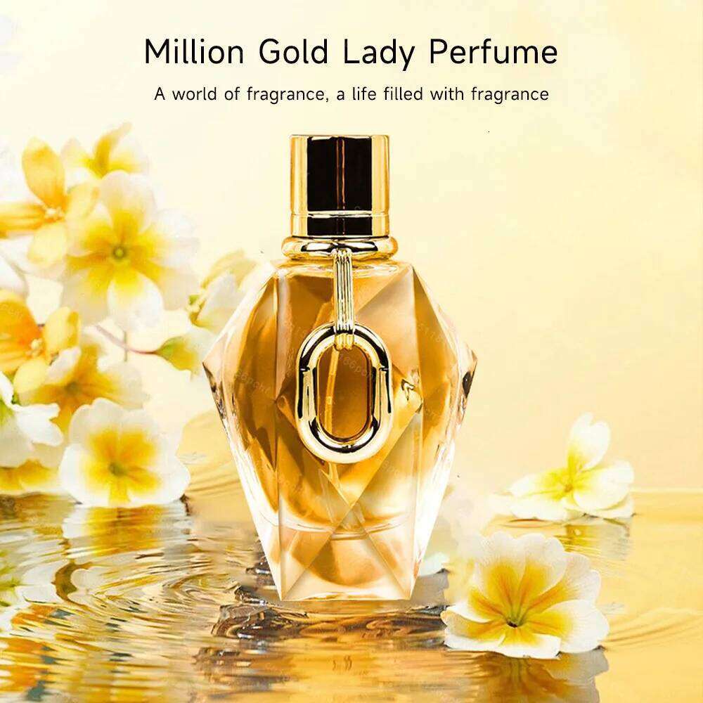 100Ml Women Gold Million Perfume Floral Wood Lasting Fragrance Niche Bodyspray Brand Dating Charm Eau De Toilette 26H0106