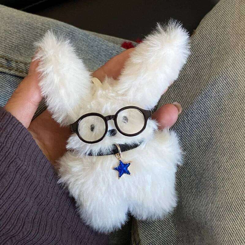 IFYOUOO Cute Plush Rabbit Doll Key Chains Ring Woman Bag Charms Accessories Toy Car Keyring Party Gift Trinket Gifts for Friends XJ260106