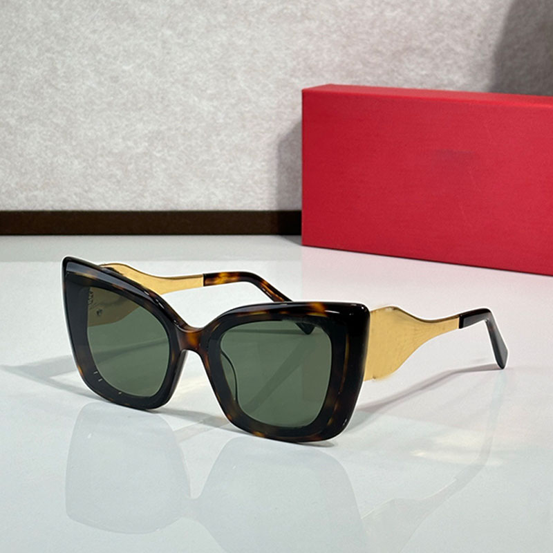 Designer Women Extra Large Cat Eye Sunglasses M 1725L Luxury Men Acetate Full Frame Eyewear Outdoor Goggles UV400 Glasses Beach Vacation Style