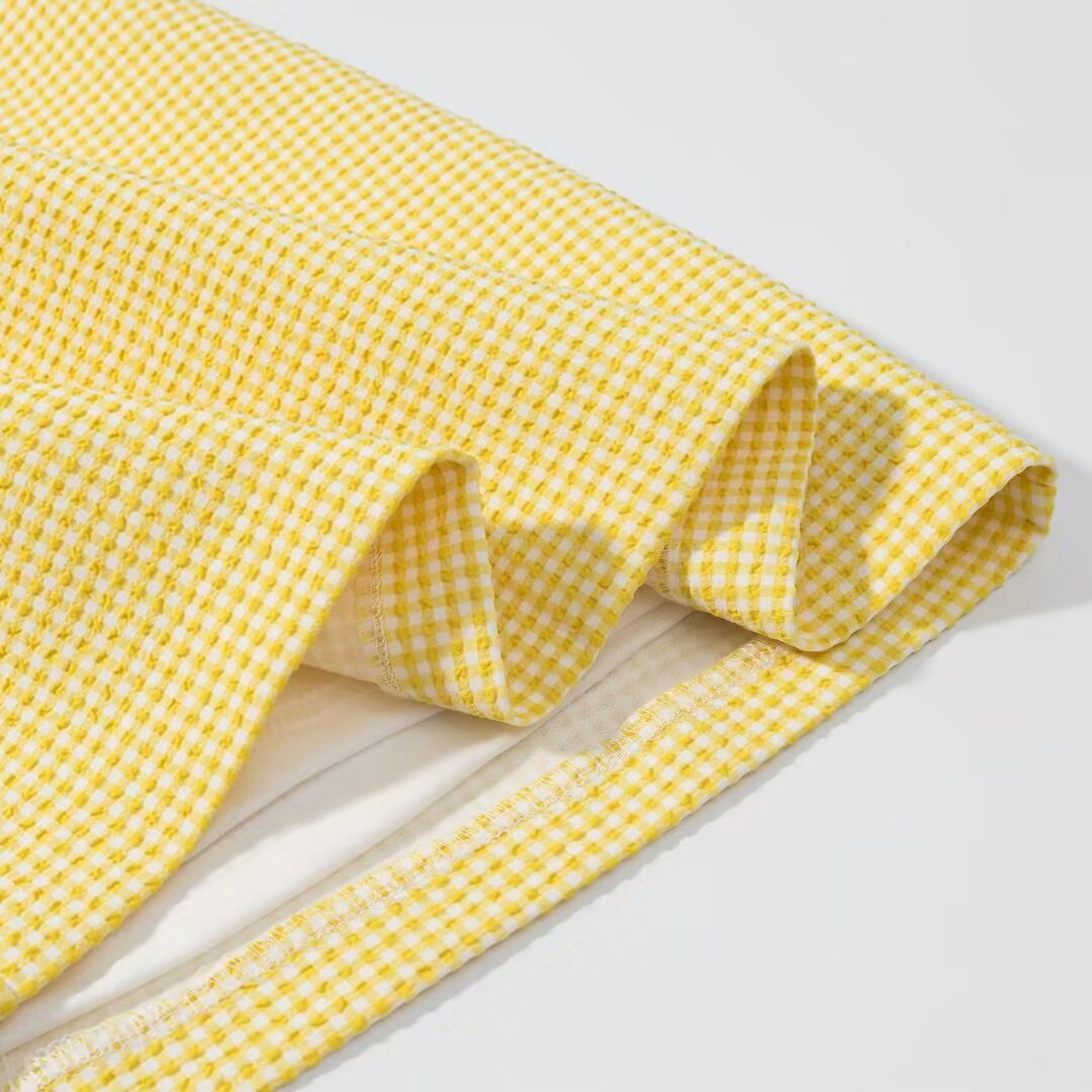 hot Free delivery women dress New fashionable women dress with bowknot and small checkered pattern