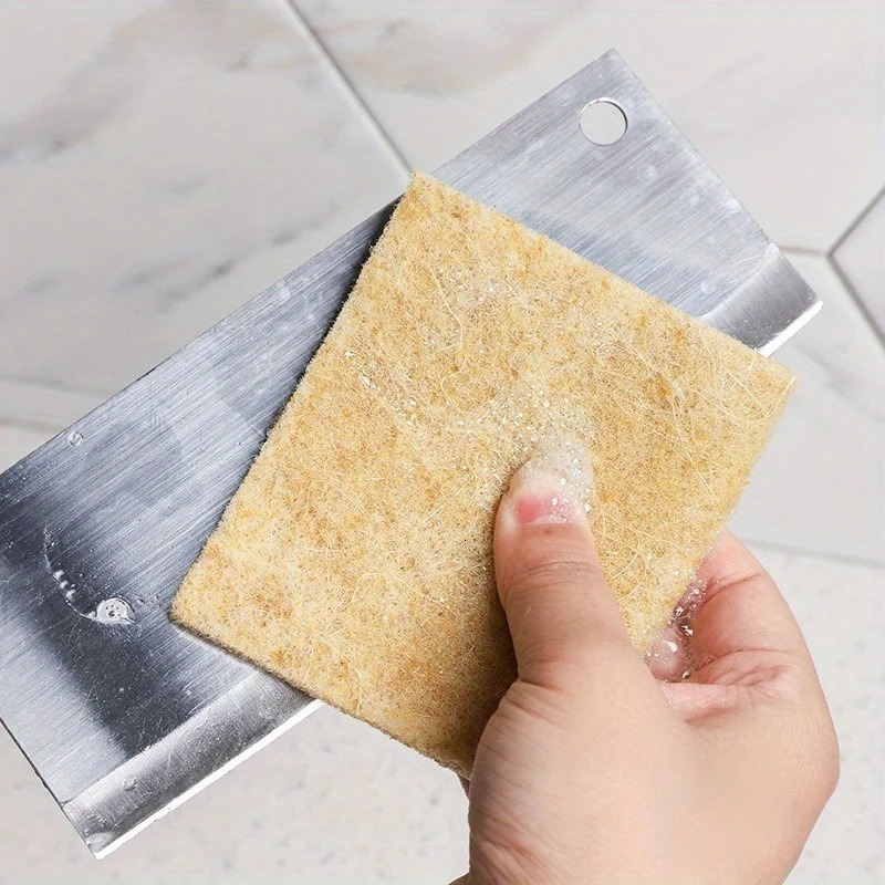 20Pcs Scratch Sisal Cleaning Sponges Dishes Microfiber Kitchen Cloth Dishwashing Pan Pot Scouring Pad 260106