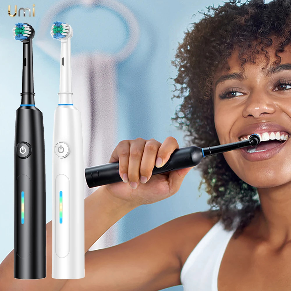 Rotating Electric Toothbrush with 8 Brush Heads with 5 Cleaning Modes Clean Teeth Battery Powered Rechargeable Toothbrush 260104