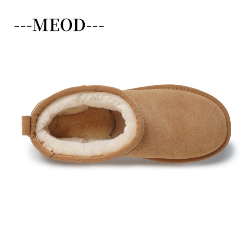 MEOD Brand Winter Warm Fleece Lined Short winter Boots Unisex 2025 New Anti Slip Soft Sole Comfortable Puffy Cotton Shoes Men Women