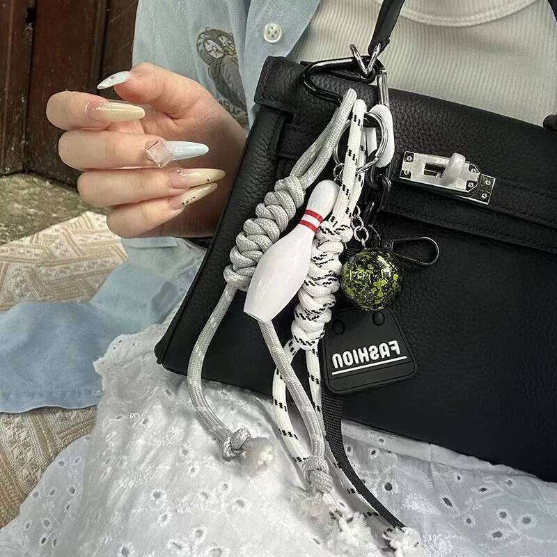 Sports Series Key chain Multi-element Backpack pendant Hand woven rope shoulder bag decoration XJ260106