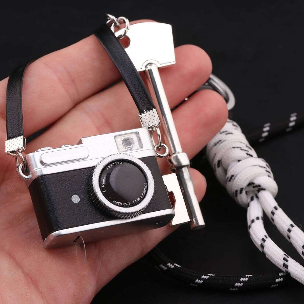 Camera Key Black Eight DIY Fashion Keychain For Women Bag Charm Cute Accessories Jewelry Gifts XJ260106
