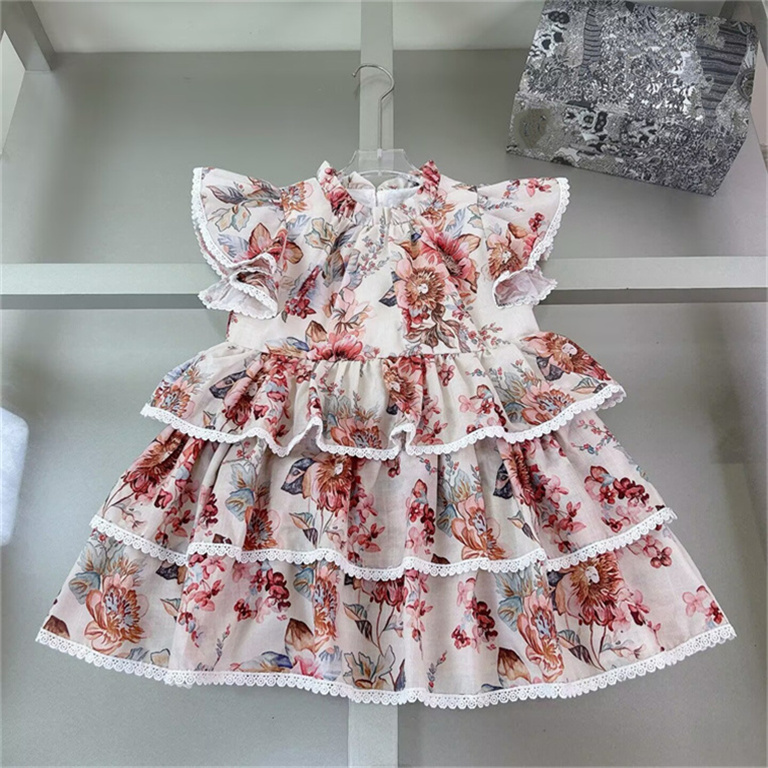 2026 new brand Summer girl dress designer high-end fashion girl baby dress letter print dress two-piece set size 90-160CM F2