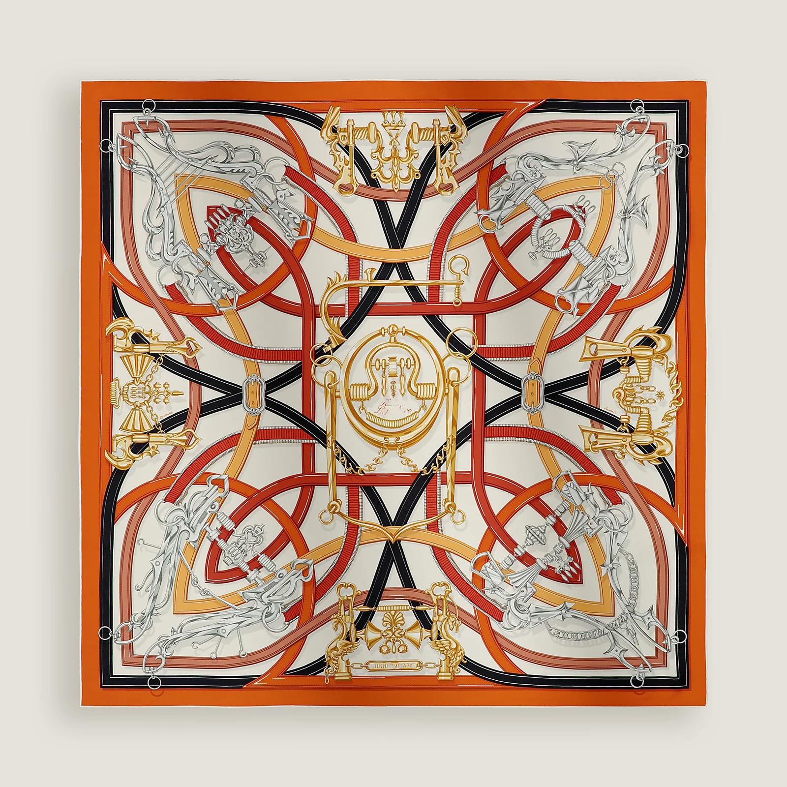 H004299S 03 Designer Scarf Silk square scarf suitable for women Fashion H-shaped headscarf Summer new style Silk shawl Suitable for work and travel 90cm