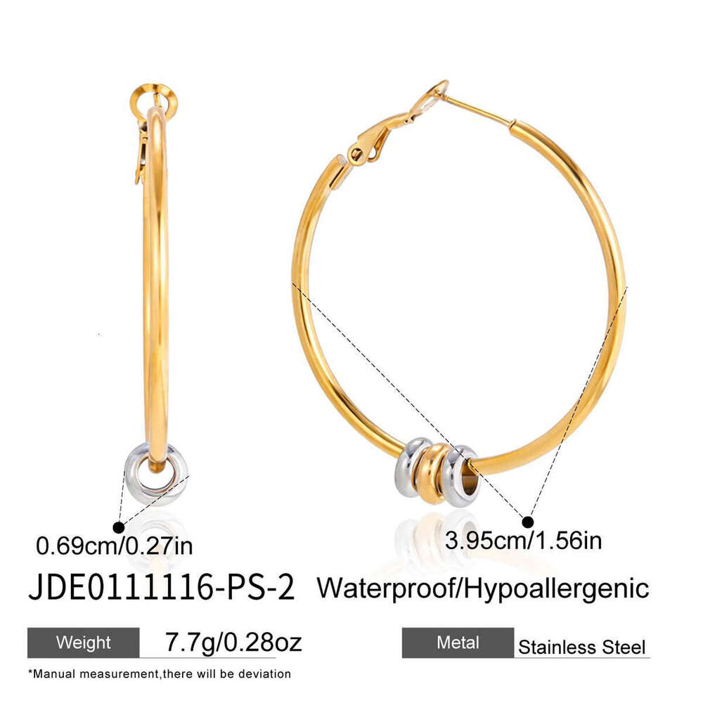 1 Stainless Earrings Luxury earring High end Feel Hoop Earrings Ins Style Titanium Steel Jewelry gift