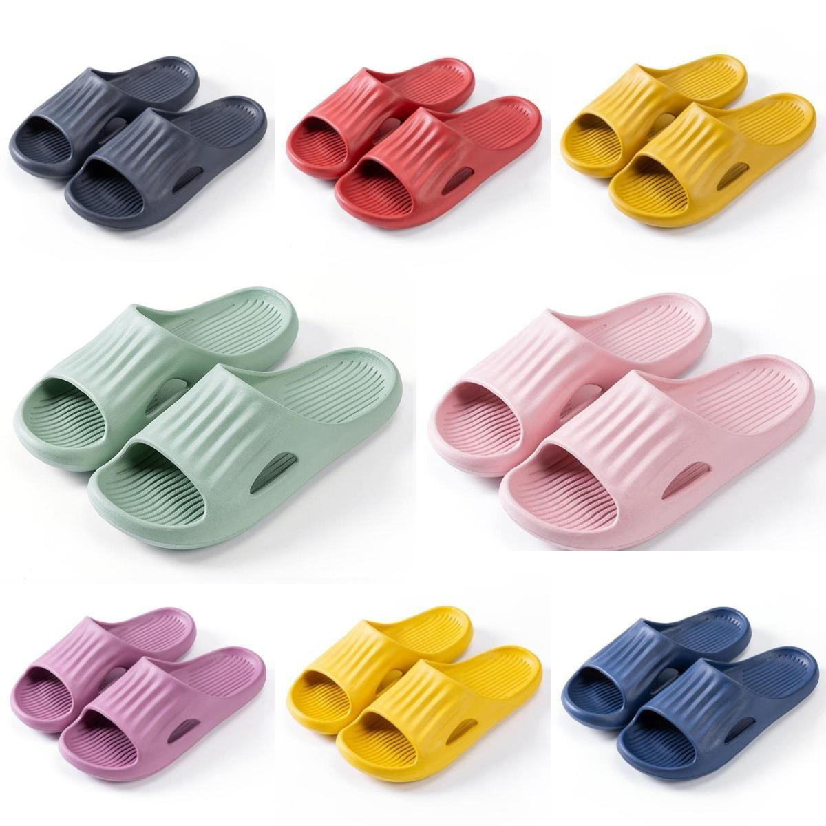 Slippers man Womens Summer Black white pink blue green TWhite Brown Blue Stiletto Flip Flops Mop 0010