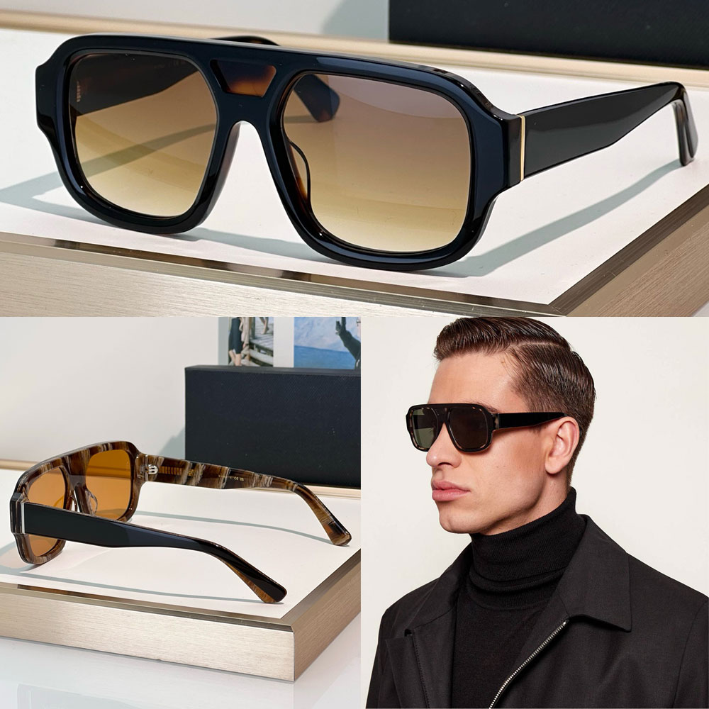 Sunglasses Costiera designer mens rectangle acetate frame sunglasses Gradient grey lenses drive beach sunshade eyeglasses high quality with box 4516