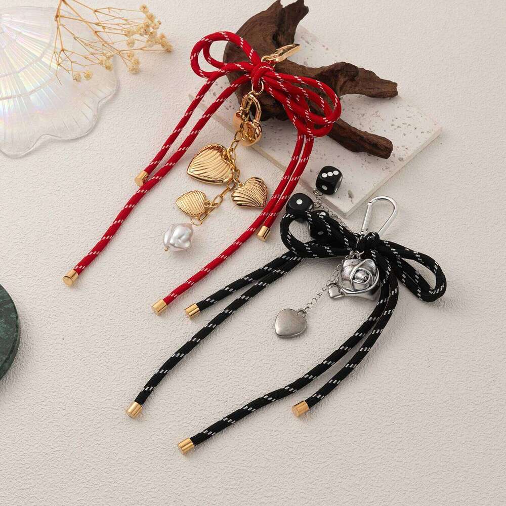 Fashionable trendy keychains DIY bags and pendants can be freely matched with brooch accessories Copper plated 18K XJ260106
