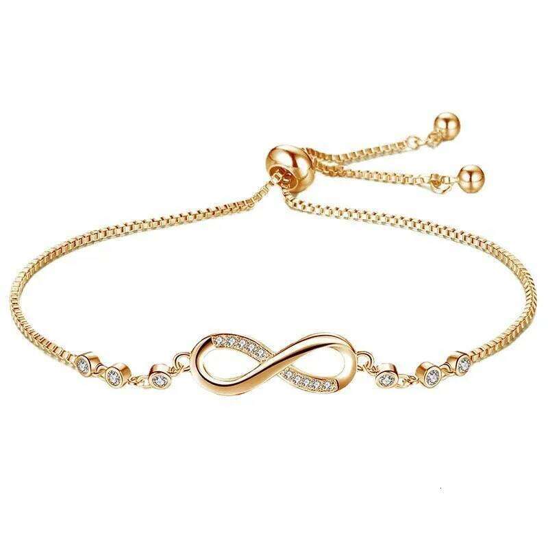 New fine Silver Color pretty Crystal Bracelets for Women Fashion Jewelry Party Wedding Accessories Valentine's Day Gifts