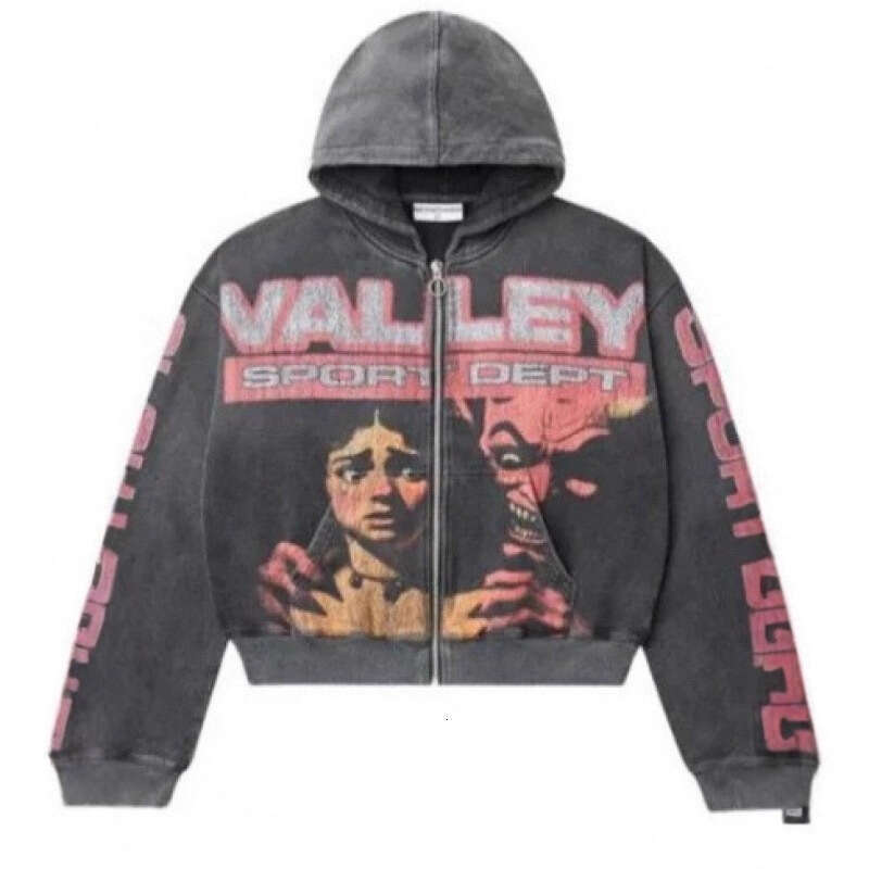 2025 Foreign Trade Cross-Border Spring Autumn New European and American Style Trendy Brand Digital 3D Printed Zipper Hoodie Jacket