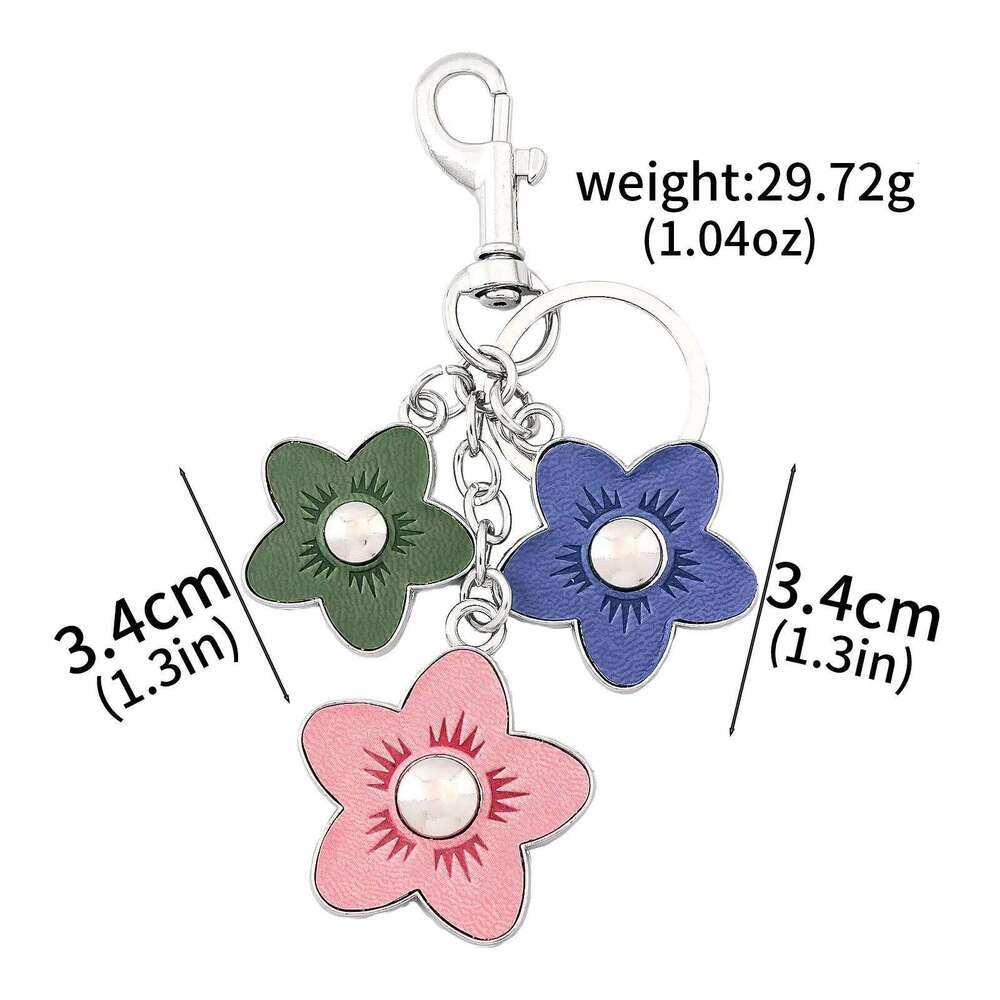Creative Elegant Multipurpose Flower Keychains For Women Y2k Bag Pendant Car Keyring Jewelry Gift Decoration Accessories XJ260106