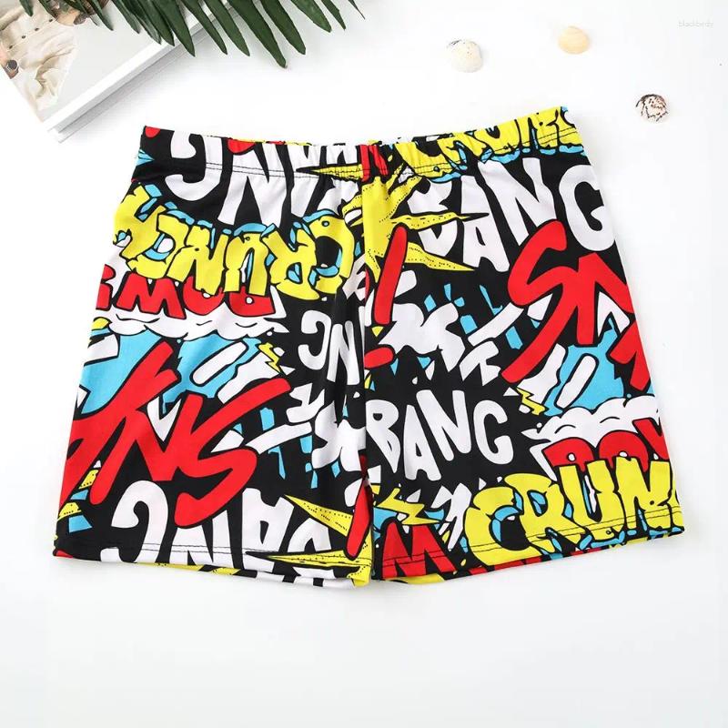 Men's Swimwear Adult Summer 2XL Size Professional Waterproof Quick Drying Man Swimming Trunks Loose Geometric Graphic And Letter Print Z260314